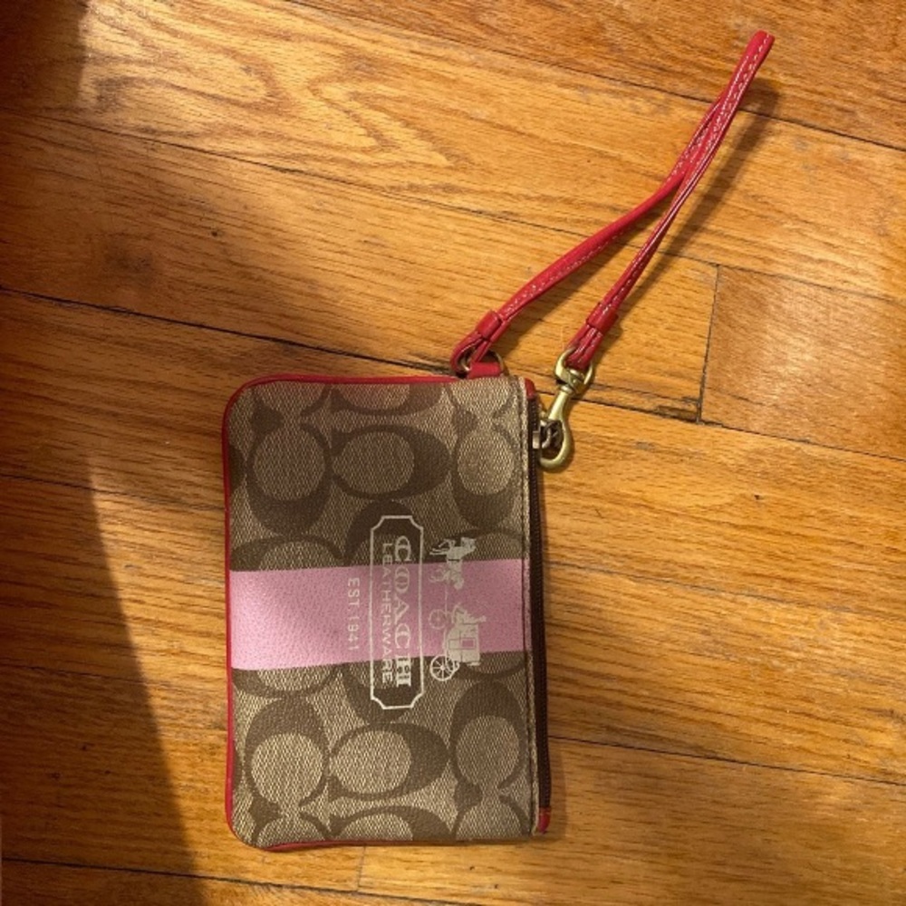 Coach wristlet bag purse